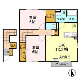 フィラージュA【2階】の間取り