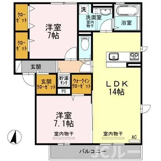 グラナートB【2階】の間取り