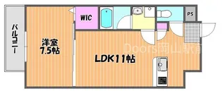 サウスイン西市【5階】の間取り