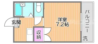 1Kの間取り画像