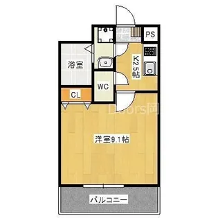 岡山県岡山市南区西市【マンション】の間取り