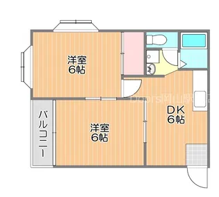 岡山県岡山市南区洲崎3丁目【アパート】の間取り