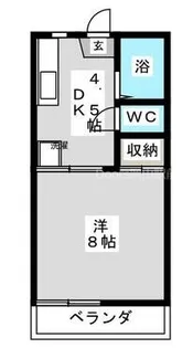 岡山県岡山市北区広瀬町【アパート】の間取り