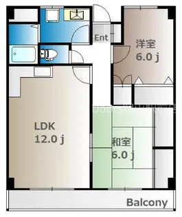 翔阿園マンション【701号室】の間取り
