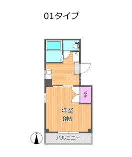 サン・フォート幸町【401号室】の間取り