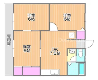 プレジールコスモスA棟【1階】の間取り
