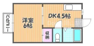 サンサリーレ富原【201号室】の間取り