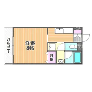 はなはうす門田2番館【4階】の間取り