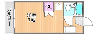 Casa Verde伊島【3階】の間取り