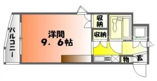 アクティブイン高島【103号室】の間取り