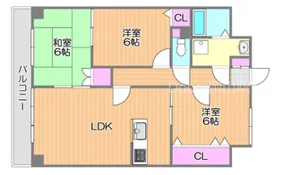 はなはうす門田本町【5階】の間取り