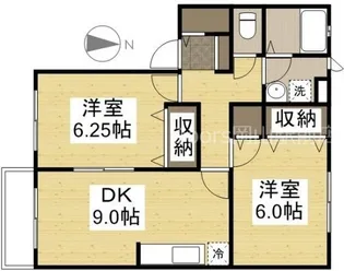 岡山県岡山市北区白石東新町【アパート】の間取り