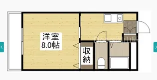 岡山県岡山市北区田中【マンション】の間取り