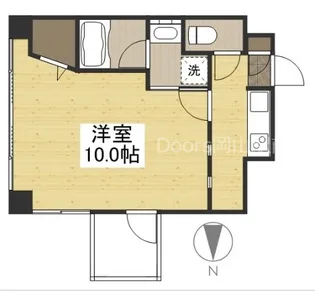 岡山県岡山市北区下石井2丁目【マンション】の間取り