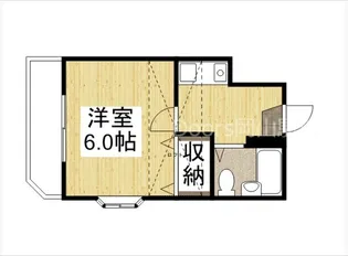 岡山県岡山市北区中仙道2丁目【アパート】の間取り