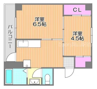 ヴィラナリー国ケ原2号棟【303号室】の間取り