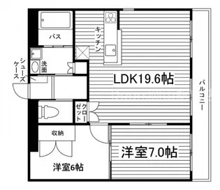 アスティ学南町【100J号室】の間取り