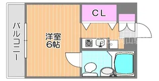 ラ・メール撫川【108号室】の間取り