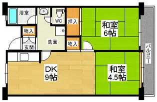 佐野湊団地1号棟【13階】の間取り