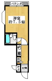 メゾン阪南Ⅱ【401号室】の間取り