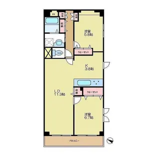 ソレアード【2階】の間取り