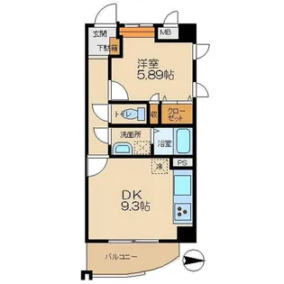 ロワール【6階】の間取り