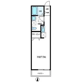 リジェール【106号室】の間取り