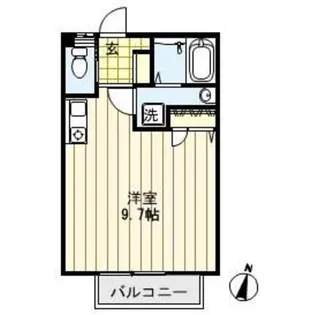 シャムロック高幡【A-102号室】の間取り