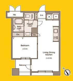 RESIDIA YOKOHAMA-BASHAMICHI【6階】の間取り