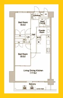 コンフォリア新子安【4階】の間取り