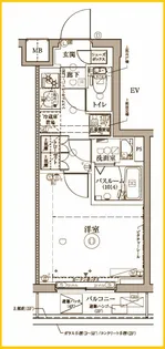 クレヴィスタ横浜大口【3階】の間取り