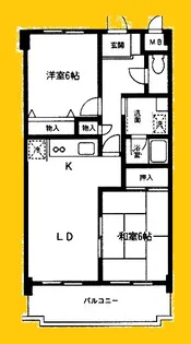 プロスペリテⅠ【3階】の間取り