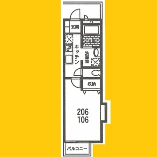 神奈川県横浜市港北区菊名7丁目【アパート】の間取り