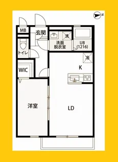Clair都筑【1階】の間取り