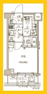 クレイシア横浜ヴェール【3階】の間取り