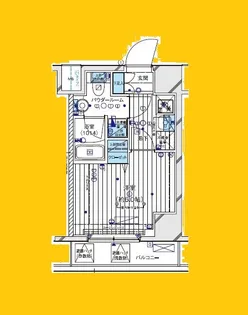 メインステージ東神奈川Ⅱ【5階】の間取り