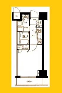 グリフィン横浜・グランビスタ【7階】の間取り