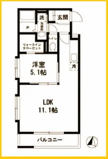 ソレアードビスタ三ツ沢【2階】の間取り