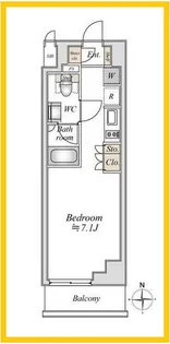 アパートメンツ綱島【4階】の間取り