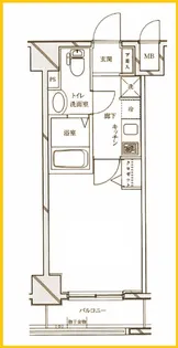 Rising place 桜木町二番館【7階】の間取り