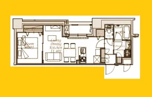 スプランディット新横浜【5階】の間取り