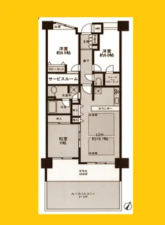 コスモ新横浜【2階】の間取り