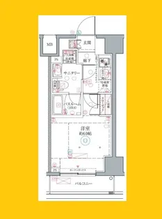 クレヴィスタ横濱関内Ⅱ【11階】の間取り
