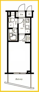 グリアス横浜・ウエストフォルム弐番館【6階】の間取り