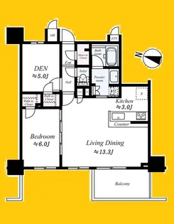 Fairy Garden Yokohama Bandobas【6階】の間取り