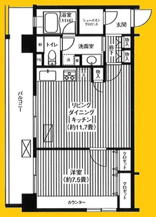 ピエス綱島【3階】の間取り