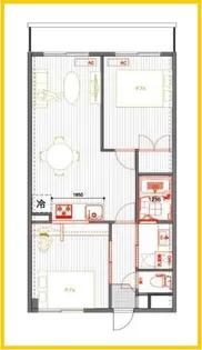 エクセルマンションマロニエ【2階】の間取り
