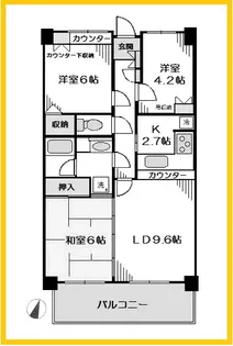 東急ドエルアルス長津田【1階】の間取り