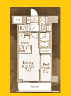 ラグゼナ横浜鶴見Ⅱ【10階】の間取り