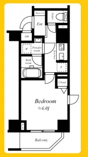 ルクシェール横濱吉野町【3階】の間取り